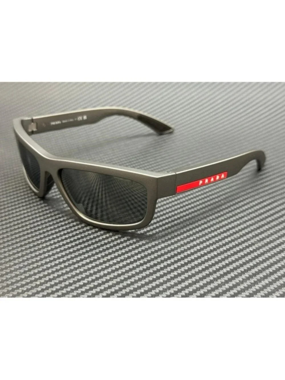 New Prada Linea Rossa Men Metal Grey Sunglasses 59-17-140